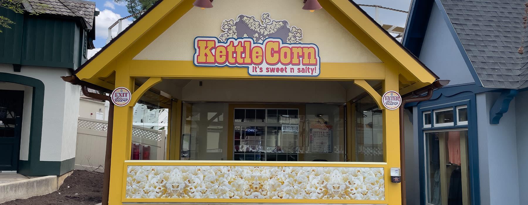 Kettle Corn stand at Hersheypark